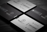 Clean Minimalistic Business Card Template » Free Download For Black And White Business Cards Templates Free