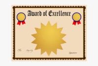 Clip Art Award Templates Free Award Of Excellence Regarding Free Art Certificate Templates