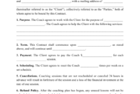 Coaching Contract Template Download Printable Pdf For Business Coaching Contract Template