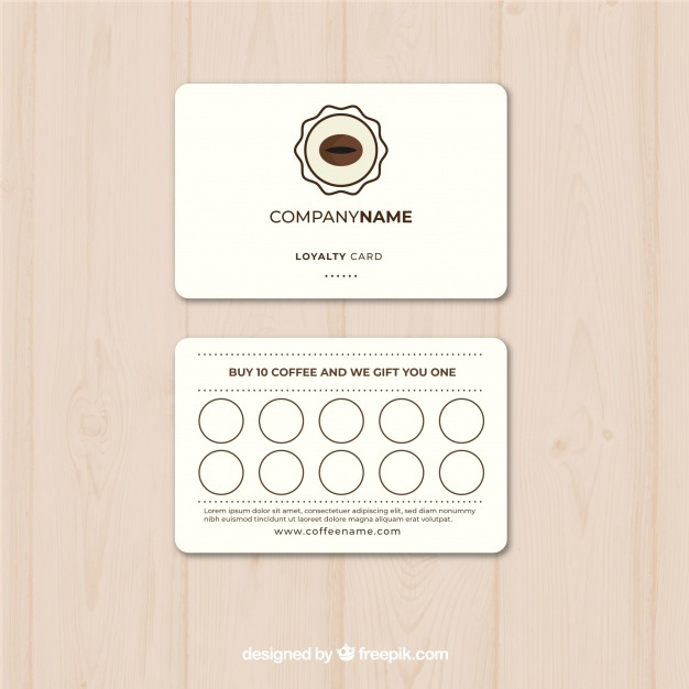 Coffee Loyalty Card Template Nohat Intended For Coffee Business Card Template Free