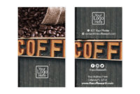 Coffee Shop Business Card Design The Coffee Earth For Coffee Business Card Template Free