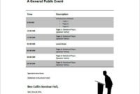 Conference Agenda Template 8 Free Word Excel Pdf In Na Meeting Format Template