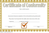 Conformity Certificate Template 7 Official Documents Free In Quality Certificate Of Compliance Template 10 Docs Free
