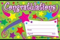Congratulations Awards Tcr1930 Teacher Created Resources Within Star Naming Certificate Template