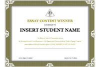 Contest Winner Certificate Template Pdf Format E With Regard To Pageant Certificate Template