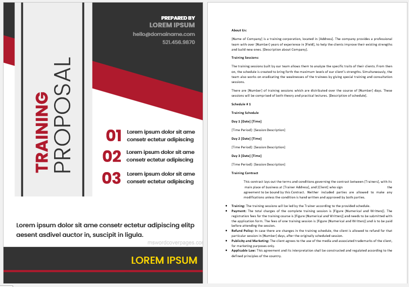 Corporate Training Proposal Template Word Proposal Regarding Free Workshop Proposal Template