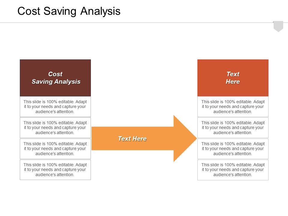 Cost Saving Analysis Ppt Powerpoint Presentation With Regard To Cost Presentation Template