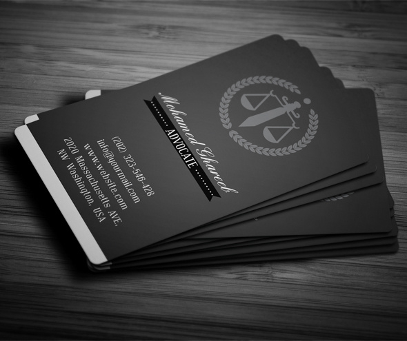 Creative Lawyer Business Card 4 On Behance Regarding Lawyer Business Cards Templates