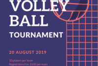 Customize 31 Volleyball Poster Templates Online Canva Intended For Volleyball Tournament Certificate