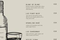 Customize 35 French Menu Templates Online Canva With Wine Bar Business Plan Template