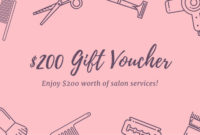 Customize 44 Hair Salon Gift Certificate Templates Online Inside Awesome Free Printable Beauty Salon Gift Certificate Templates