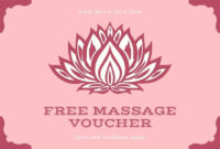 Customize 62 Massage Gift Certificates Templates Online For Massage Gift Certificate Template Free Printable