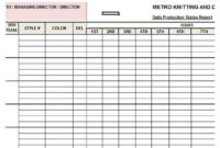 Daily Production Status Report Template Excel Template124 Regarding Cost Savings Report Template
