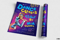 Dance Classes Flyer Template V3 Free Posters Design For Pertaining To Free Dance Studio Business Plan Template