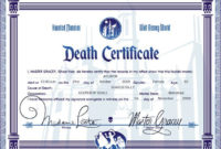 Death Certificate Formats 14 Free Word Pdf Samples Regarding Fake Death Certificate Template