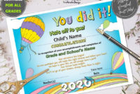 Diploma Certificate All Grades Rainbow Pastel Colors In Printable Editable Pre K Graduation Certificates