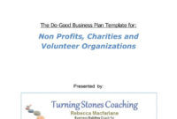 Do Good Business Plan Template For Non Profits Template Intended For Non Profit Business Plan Template Free Download