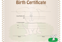 Dog Birth Certificate Template Download Printable Pdf Intended For Quality Dog Obedience Certificate Templates