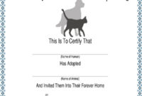 Dog Certificate Template 13 Pdf Ai Word Psd Intended For Pet Birth Certificate Template