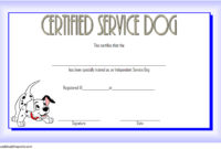 Dog Training Certificate Template 10 Latest Designs Free Intended For Amazing Template For Training Certificate