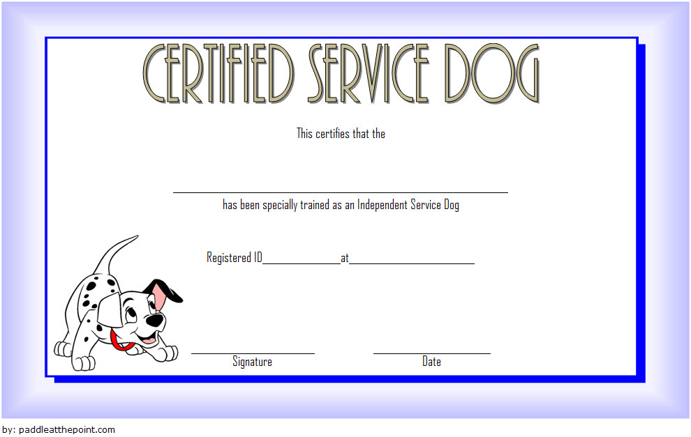 Dog Training Certificate Template 10 Latest Designs Free Intended For Amazing Template For Training Certificate