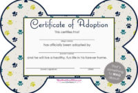 Download Pet Adoption Certificate For Free Tidytemplates Throughout Free Dog Adoption Certificate Template