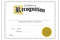 Downloadfreenewcertificateofrecognitiontemplate Throughout Certificate Of Appreciation Template Free Printable