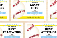 Editable Baseball Award Certificates Instant Download Intended For Baseball Achievement Certificates