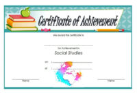 Editable Certificate Social Studies 10 Perfect Designs Free Throughout Awesome School Promotion Certificate Template 10 New Designs Free