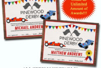 Editable Derby Award Certificates Instant Download Boy Intended For Amazing Pinewood Derby Certificate Template
