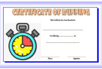 Editable Running Certificate 10 Best Options Throughout Amazing Running Certificate Templates
