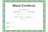 Editable Stock Certificate Template 10 Best Ideas Free Inside Best Free Stock Certificate Template Download