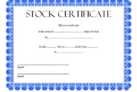 Editable Stock Certificate Template 10 Best Ideas Free Inside Blank Share Certificate Template Free