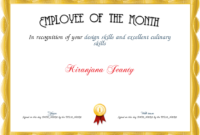 Employee Of The Month Certificate Template Driverlayer Regarding Employee Of The Month Certificate Templates