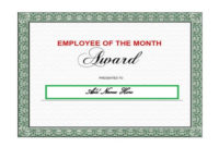 Employee Of The Year Certificate Templates Best Samples In Free Employee Of The Year Certificate Template Free