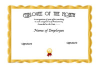 Employee Of The Year Certificate Templates Best Samples With Regard To Free Employee Of The Year Certificate Template Free
