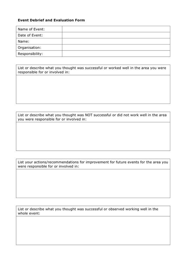 Event Debrief Report Template Professional Templates With Regard To Quality Level 10 Meeting Agenda Template