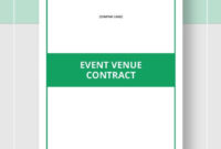 Event Venue Contract Template Word Doc Google Docs Inside Wedding Venue Business Plan Template