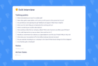 Exit Interview Oneonone Meeting Template With One On One Meeting Agenda Template