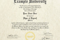 Fake Diplomas Certificates College University Replicas Pertaining To Free Fake Diploma Certificate Template