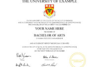 Fake Diplomas College University Replicas With Regard To Free Fake Diploma Certificate Template