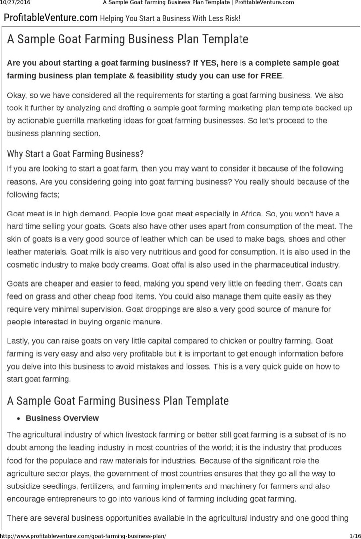 Farm Business Plan Templates Download Free Premium Inside Ranch Business Plan Template