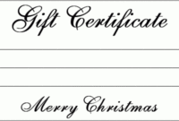 Fast Easy Holiday Gift Certificates Available At Mystic Within Gift Certificate Template In Word 10 Designs