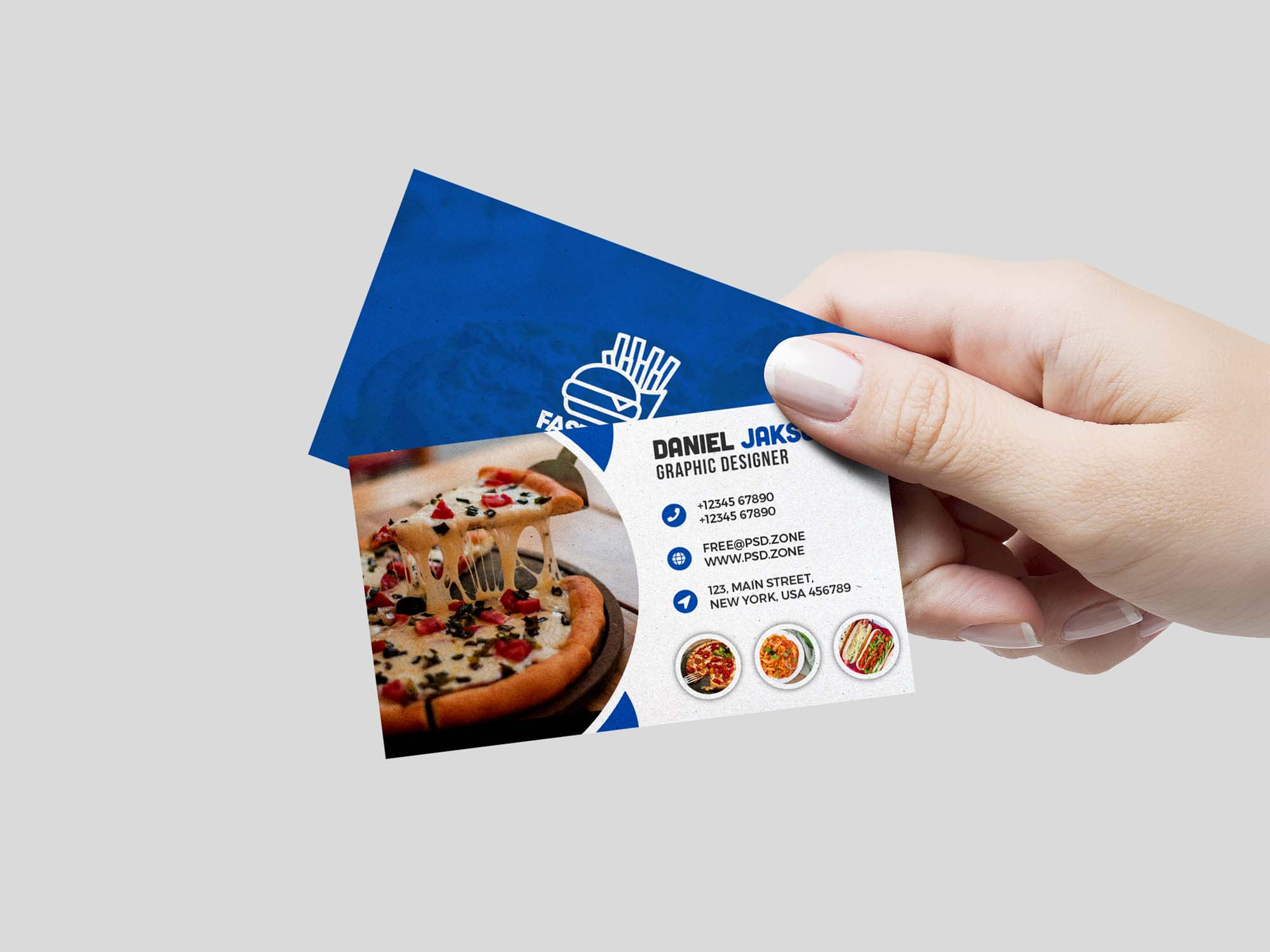 Fast Food Restaurant Business Card Template Psd For Restaurant Business Cards Templates Free