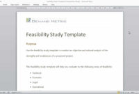 Feasibility Study Template Youtube Regarding Feasibility Study Template Small Business