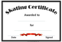 Fee Editable Skating Award Certificate Instant Download In Table Tennis Certificate Templates Editable