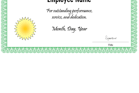 Fillable Employee Of The Month Certificate Template Within Employee Of The Month Certificate Templates