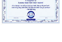 Fillable Tooth Fairy Certificate Template Printable Pdf Intended For Tooth Fairy Certificate Template Free