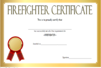 Firefighter Certificate Template 10 Latest Designs Throughout Dog Training Certificate Template Free 10 Best