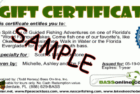 Fishing Trip Gift Certificates For Charters In Florida Throughout Fishing Gift Certificate Editable Templates